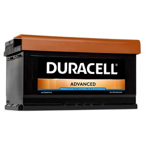 DA80 Duracell Advanced Car Battery 12V 80Ah (110 - DA 80)