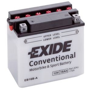 Exide EB16B-A 12V Conventional Motorcycle Battery