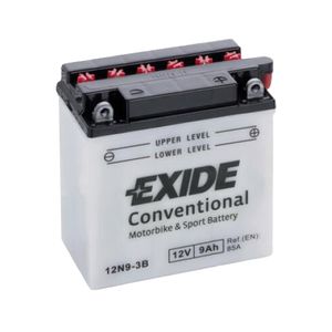 Exide 12N9-3B 12V Conventional Motorcycle Battery