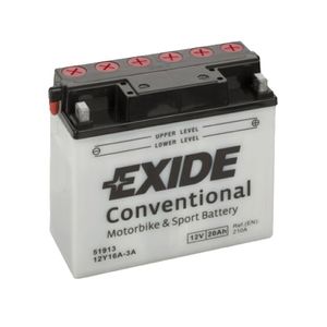 Exide 12Y16A-3A 12V Conventional Motorcycle Battery