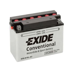 Exide E50-N18L-A3 12V Conventional Motorcycle Battery