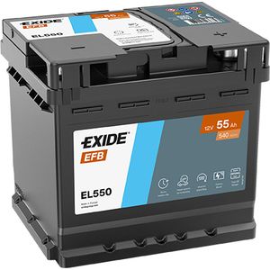 Exide 012 EFB Car Battery 55Ah EL550