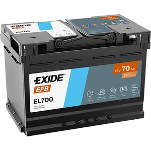 Exide 096 EFB Car Battery 70Ah EL700