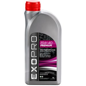 U202S1L EXOPRO 15W-40 Premium Mineral Engine Oil 1L U202