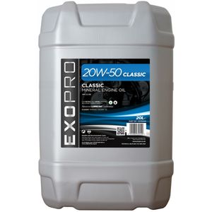 U203D20L EXOPRO 20W-50 Classic Mineral Engine Oil 20L U203