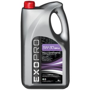 U232S5L EXOPRO 5W-30 GM LL Fully Synthetic Engine Oil 5L U232