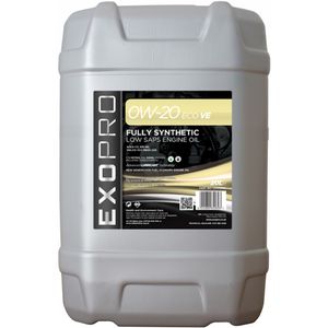 U237D20L EXOPRO 0W-20 ECO VE Fully Synthetic Engine Oil 20L U237