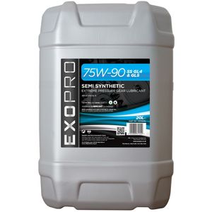 U301D20L EXOPRO 75W-90 SS GL4 & GL5 Semi Synthetic Gear Oil 20L U301