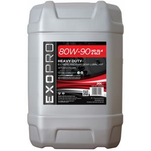 U303D20L EXOPRO 80W-90 HD GL4 & GL5 Heavy Duty Mineral Gear Oil 20L U303