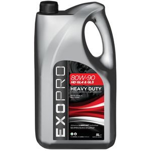 U303S5L EXOPRO 80W-90 HD GL4 & GL5 Heavy Duty Mineral Gear Oil 5L U303