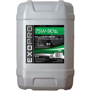 U304D20L EXOPRO 75W-90 FS GL4 & GL5 Fully Synthetic Heavy Duty Gear Oil 20L U304