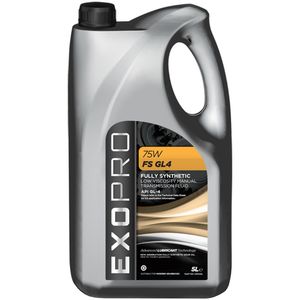 U334S5L EXOPRO 75W FS GL4 Fully Synthetic Manual Transmission Fluid 5L U334