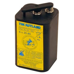 Rutland 6V 25Ah Air Alkaline ESB25 Electric Fence Battery 482105