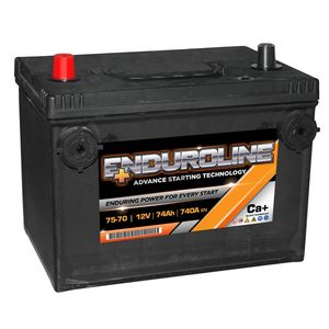 75-70 Enduroline Side Terminal Car Battery 12V 74AH
