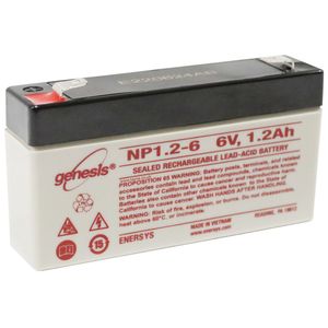 NP1.2-6 EnerSys Genesis SLA Battery 6v 1.2Ah 