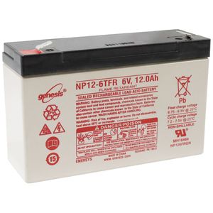 NP12-6FR EnerSys Genesis SLA Battery 6v 12Ah 