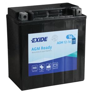 AGM12-16 Exide AGM Ready Motorcycle Battery 12V (4920)