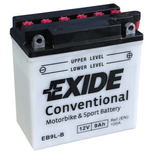 Exide EB9L-B 12V Conventional Motorcycle Battery