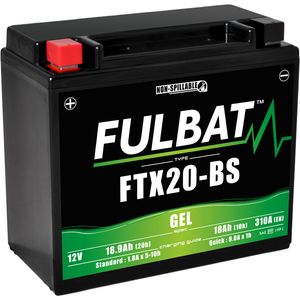 FTX20-BS GEL Fulbat Motorcycle Battery