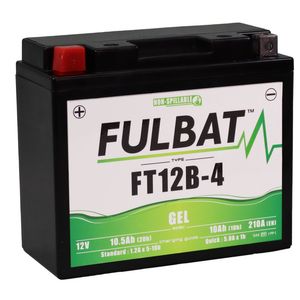 FT12B-4 GEL Fulbat Motorcycle Battery YT12B-4