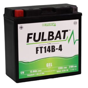 FT14B-4 GEL Fulbat Motorcycle Battery YT14B-4