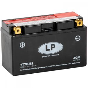YT7B-BS AGM Landport Motorcycle Battery