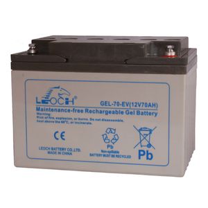 Leoch GEL 70 EV Mobility Battery 12V 70Ah LPCG12-60
