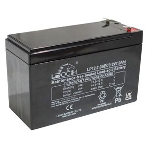 Leoch LP12-7.0 Sec 12V 7Ah Sealed Battery
