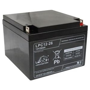 Leoch LPC12-26 AGM Battery 12V 26Ah