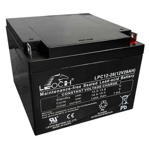 Leoch LPC12-26 AGM Battery 12V 26Ah