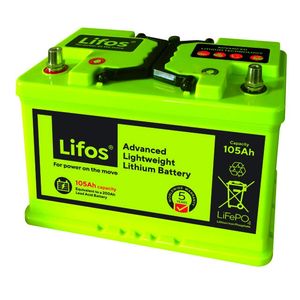 LiFOS 105 Lithium Leisure Battery Advanced Lightweight 105Ah LB0105