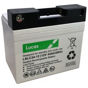 Lucas 36 Hole Golf Battery LSLC34-12G with T-Bar Connector