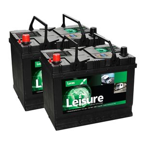 Pair of Lucas LL22MF Leisure Batteries 75Ah