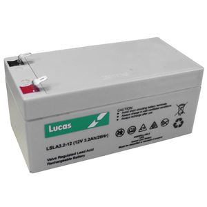 LSLA3.2-12 Lucas Sealed Lead Acid Battery 12V 3.2Ah