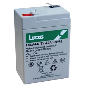 LSLA4-6 Lucas SLA Battery 6V 4Ah