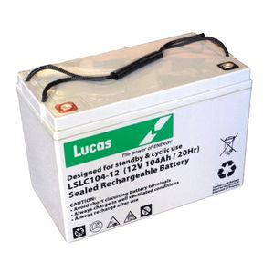 LSLC104-12 Lucas Numax AGM Battery 12V 104Ah (SLC104-12)