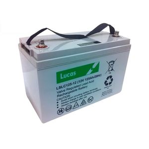 LSLC125-12 Lucas AGM SLA Cyclic Battery 125Ah