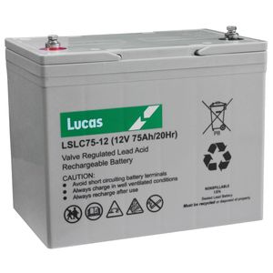 LSLC75-12 Lucas Sealed Lead Acid Battery 75Ah