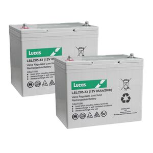 Pair of LSLC85-12 Lucas Sealed Batteries 12V 85Ah