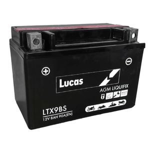 LTX9-BS Lucas Motorbike Battery LTX9BS 