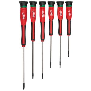 MILWAUKEE 6PC PRECISION TORX SCREWDRIVER SET