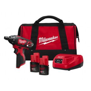 MILWAUKEE M12 1/4 INCH SUB COMPACT SINGLE SPEED DRIVER KIT - M12SET1D-152B