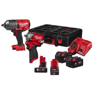 MILWAUKEE M12 FUEL - M18 FUEL POWERPACK IMPACT WRENCH KIT - M18FPP2AE-564P