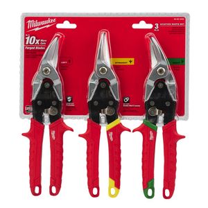 MILWAUKEE METAL SNIPS - 3 PIECES SET