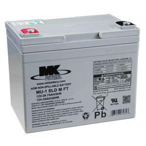 MU-1 SLD M-2 MK Deep Cycle AGM Mobility VRLA Battery 12V 35Ah - MU1SLDM