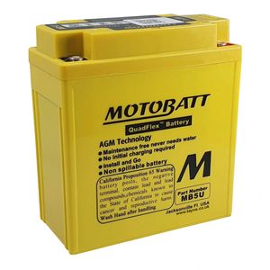 MB5U MOTOBATT Quadflex AGM Bike Battery 12V 7Ah