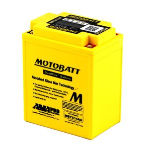 MBTX14AU MOTOBATT Quadflex AGM Bike Battery 12V 16Ah