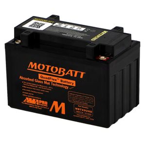 MBTX9UHD Black MOTOBATT Quadflex AGM Bike Battery 12V 10Ah