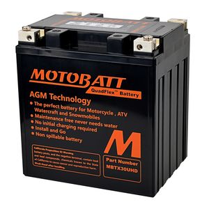 MBTX30UHD MOTOBATT Quadflex AGM Bike Battery 12V