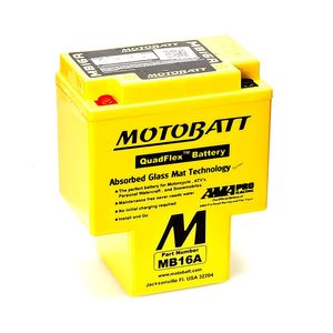 MB16A MOTOBATT Quadflex AGM Bike Battery 12V 19Ah